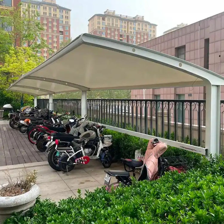 镇赉县膜结构电动车棚